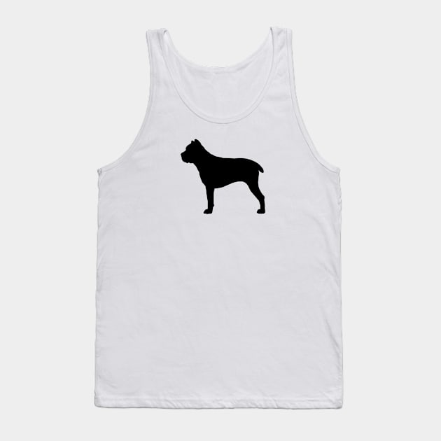 Cane Corso Silhouette Tank Top by Coffee Squirrel